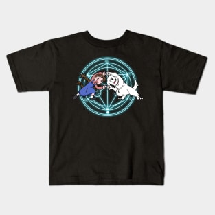 Fullmetal alchemist fusion - cyan glow Kids T-Shirt